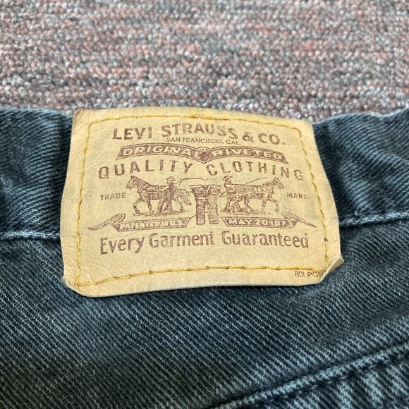 Vintage Levi’s 619 Black Jeans Mens Size 34x30 Orange Tab Faded Made In Canada - Picture 9 of 12